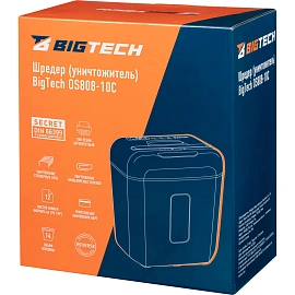 Шредер (уничтожитель) BigTech OS808-10C , P-4ур.секр., 10л., 14 лит