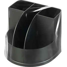 Подставка-органайзер для канцелярских принадлежностей Выбор есть 5 отделений черная 13x12x10.7 см