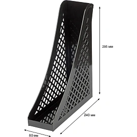 Лоток вертикальный для бумаг А4 Attache 80 мм пластиковый чёрный