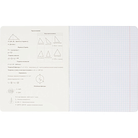 Тетрадь предметная по геометрии Комус Класс Искусство А5 48 листов в клетку, глянцевая ламинация