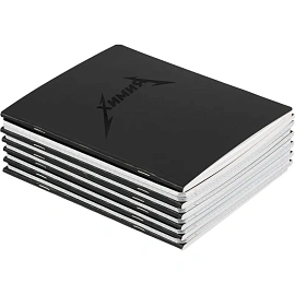 Тетрадь предметная Комус Класс Металика А5 48 листов разноцветная комбинированная, матовая ламинация/ВД-лак (12 штук в упаковке)