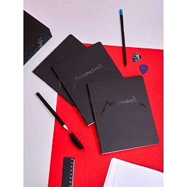 Тетрадь предметная Комус Класс Металика А5 48 листов разноцветная комбинированная, матовая ламинация/ВД-лак (12 штук в упаковке)