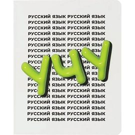 Тетрадь предметная Комус Класс Кириллица А5 48 листов с рисунком комбинированная, Soft Touch (12 штук в упаковке)