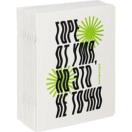 Тетрадь предметная Комус Класс Кириллица А5 48 листов с рисунком комбинированная, Soft Touch (12 штук в упаковке)