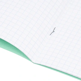 Тетрадь школьная зеленая А5 12 листов в клетку