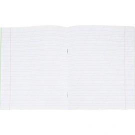 Тетрадь школьная зеленая А5 12 листов в косую линию