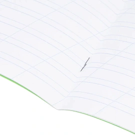 Тетрадь школьная зеленая А5 12 листов в косую линию