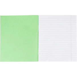 Тетрадь школьная зеленая А5 12 листов в линейку