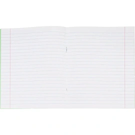 Тетрадь школьная зеленая А5 12 листов в линейку