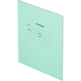 Тетрадь школьная зеленая А5 18 листов в линейку