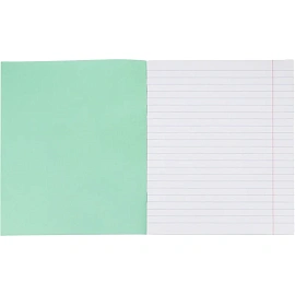 Тетрадь школьная зеленая А5 24 листа в линейку