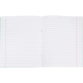 Тетрадь школьная зеленая А5 24 листа в линейку