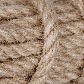 Верёвка джутовая кручёная (6 мм, 20 м)