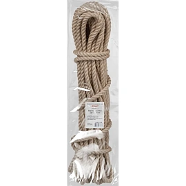 Верёвка джутовая кручёная (8 мм, 20 м)