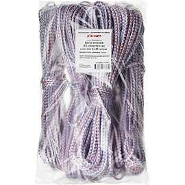 Шнур полипропиленовый плетёный (4 мм, 20 м, 5 штук в упаковке)