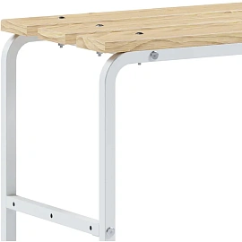 Скамья для раздевалок Металл-Завод сосна (дерево, металл, 430х350х450 мм)