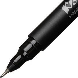 Маркер перманентный Комус, 0,5 мм, черный, игольчатый наконечик