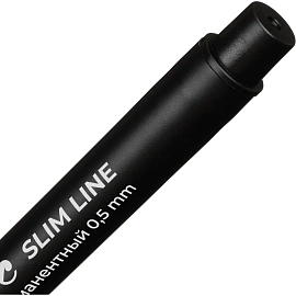 Маркер перманентный Комус, 0,5 мм, черный, игольчатый наконечик