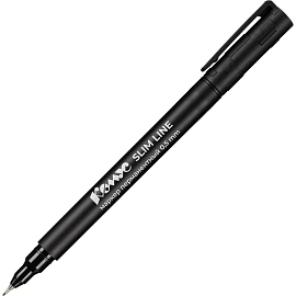 Маркер перманентный Комус, 0,5 мм, черный, игольчатый наконечик