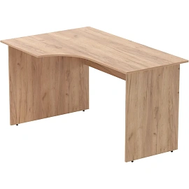 Стол эргономичный Easy Оптима левый (дуб крафт золотой, 1350х880х740 мм)