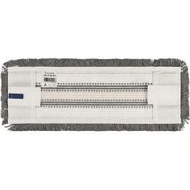 Насадка МОП для швабры-флаундера (плоской) Росмоп микрофибра/хлопок 42x15 см белая/серая/бежевая