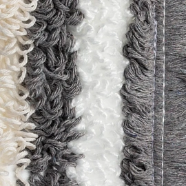 Насадка МОП для швабры-флаундера (плоской) Росмоп микрофибра/хлопок 42x15 см белая/серая/бежевая