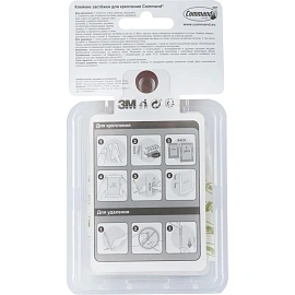 Застежки самоклеящиеся Command для картин белые средние 8 пар (17201-2)