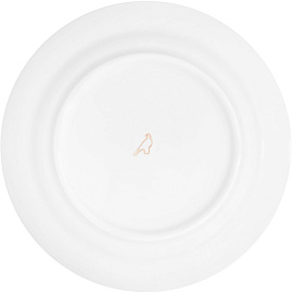 Тарелка десертная Дулевский фарфоровый завод Гладкий край Лисичка фарфор 17.5 см разноцветная (25 штук в упаковке)