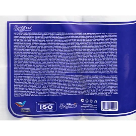 Бумага туалетная SoffiPro Premium 3-слойная белая (8 рулонов в упаковке)