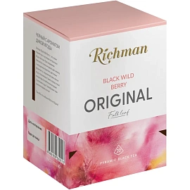 Чай чёрный Richman Black Wild Berry 20 пирамидок