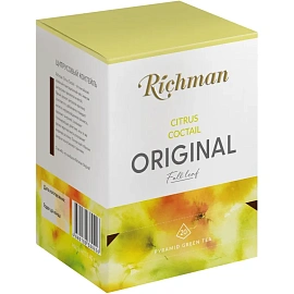 Чай зелёный Richman Citrus Coctail 20 пирамидок