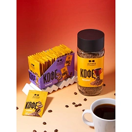 Кофе растворимый Деловой Стандарт порционный 2гх25шт/уп