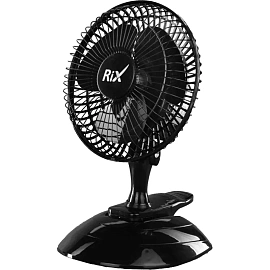 Вентилятор Rix RDF-1500WB Black, бытовой настольный