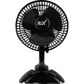 Вентилятор настольный Rix RDF-1500WB чёрный