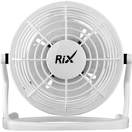 Вентилятор настольный Rix RDF-1500USB белый