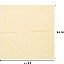 Салфетки бумажные Gratias Professional 2-слойные 24x24 см шампань (250 листов в пачке) фото Салфетки бумажные Gratias Professional 2-слойные 24x24 см шампань (250 листов в пачке)