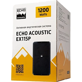 Акустическая система Echo Acoustic EX112P чёрная с подсветкой (A165312)