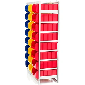 Стеллаж металлический с направляющими СтеллаТ CP-4 (795х506х1095 мм)