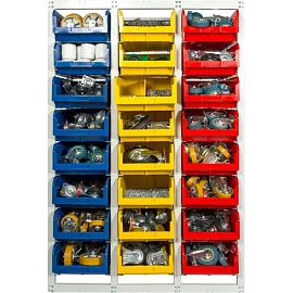 Стеллаж металлический с направляющими СтеллаТ CP-4 (795х506х1095 мм)