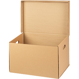 Короб архивный 480x325x295 мм Т-24 Attache Делопроизводство из гофрокартона фото Короб архивный 480x325x295 мм Т-24 Attache Делопроизводство из гофрокартона