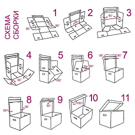 Короб архивный 480x325x295 мм Т-26 Attache Делопроизводство из гофрокартона