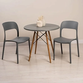 Стул обеденный Eclipse серый (пластик)