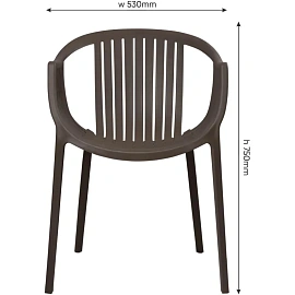 Стул обеденный Escalate капучино (пластик)