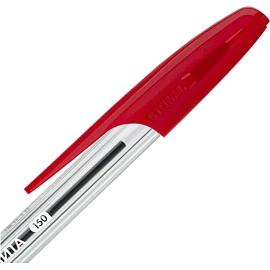 Ручка шариковая неавтоматическая Стамм Орбита красная (толщина линии 0.5 мм)