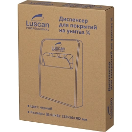 Диспенсер для покрытий на унитаз Luscan Prof Etalon черный 1/4