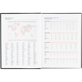 Ежедневник датированный 2026 АТТАСНЕ А4, 176л, 200х270мм, Каньон, синий