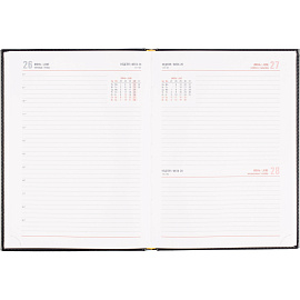 Ежедневник датированный 2026 АТТАСНЕ А4, 176л, 200х270мм, Каньон, синий