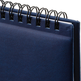 Планинг датированный 2026 год Attache Сиам искусственная кожа 340х130 мм 57 листов синий