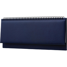 Планинг датированный 2026 год Attache Сиам искусственная кожа 340х130 мм 57 листов синий