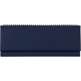 Планинг датированный 2026 год Attache Сиам искусственная кожа 340х130 мм 57 листов синий